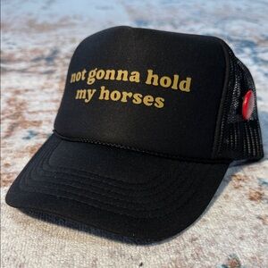 Black and Gold Trucker Hat